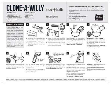 Your Quick & Easy Guide to ‘Clone a Willy’ Instructions